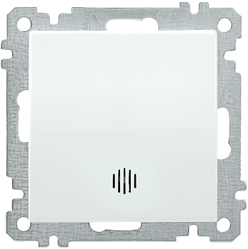 Выключатель 1-клавишный с индикацией ВС10-1-1-Б 10А BOLERO белый IEK