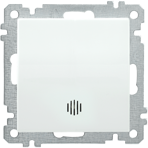 Выключатель 1-клавишный с индикацией ВС10-1-1-Б 10А BOLERO белый IEK