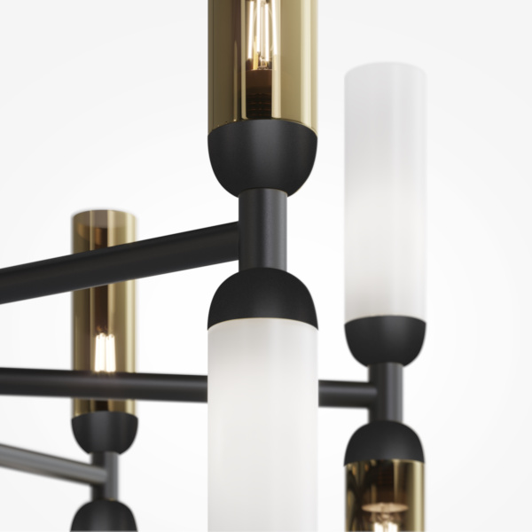 Подвесной светильник 16*G9 28Вт Черный IP20 Memory MOD177PL-16G Maytoni