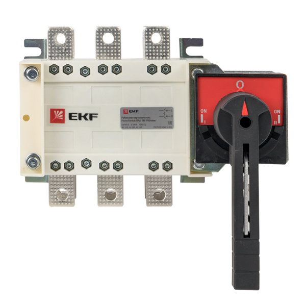 Рубильник-переключатель 160A 3П c рукояткой управления для прямой установки PowerSwitch PROxima EKF