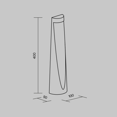 Ландшафтный светильник 7Вт 3000К Графит IP65 Konus O463FL-L7GF3K Outdoor Maytoni