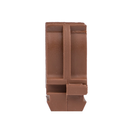 Крепеж-клипса d25 мм (10 шт) темное дерево EKF-Plast