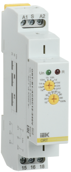 Реле задержки выключения ORT 1 контакт 12-240В AС/DC IEK