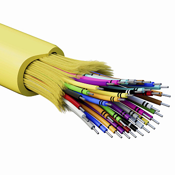 Кабель волоконно-оптич., расп.,арамидные упр.нити, внутр., нг(A)-HFLTx, 36 ОВ, категорияOS7 (G.652.D) плотный буфер, 0,4 кН, барабан 2000 м DKC