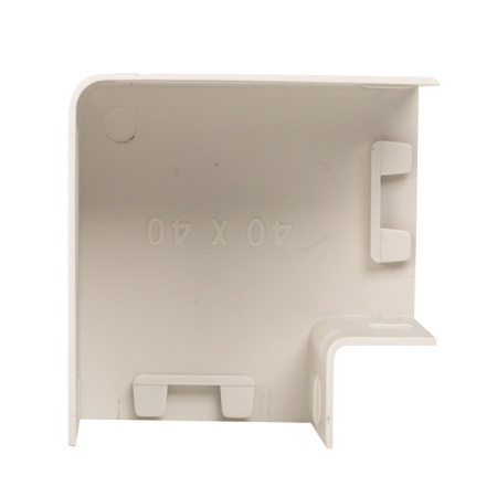 Поворот 90 гр, (40х40) (4 шт) белый EKF-Plast
