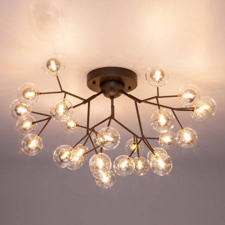 Потолочная люстра с плафонами 27*G4 3Вт черный IP20 Pallina (544 черный) Bogate's