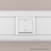 Выключатель одноклавишный модульный, "Avanti", "Белое облако", 2 модуля DKC