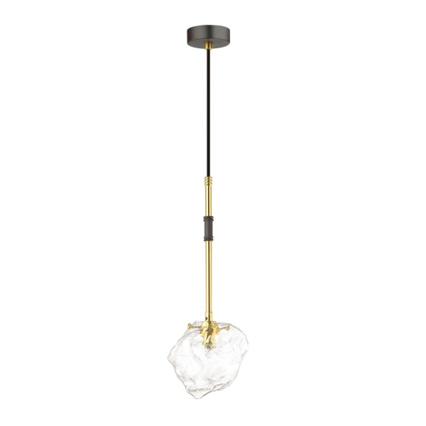 Подвес G9 1*40W STONO черный/золотой/прозрачный ODEON LIGHT