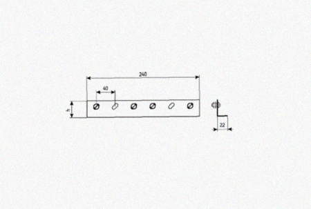 Соединитель лотковый замковый СЛЗх150х1,5 УХЛ1, оцинкованный лист, S1,5