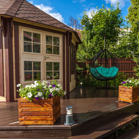 Ландшафтный светильник 1*E27 серый IP54 (a035097) Elektrostandard