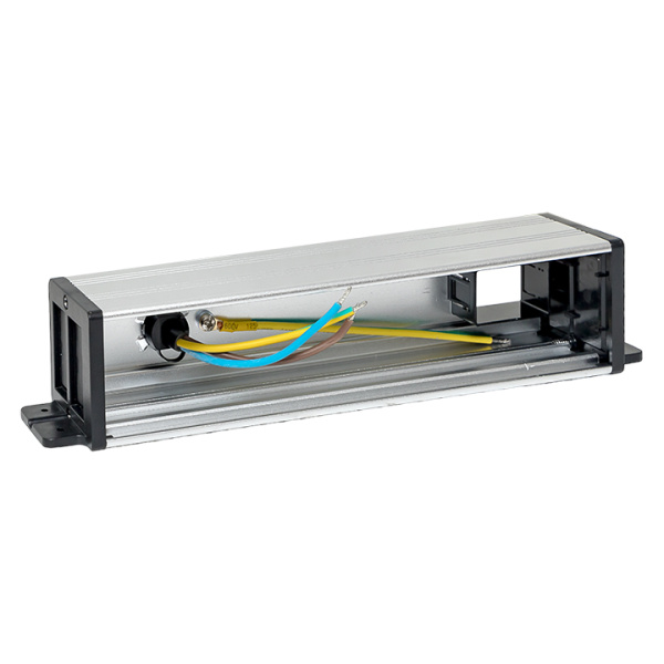 Встраиваемый настольный розеточный блок для крепления под столом, 8 модулей, C-Line EKF