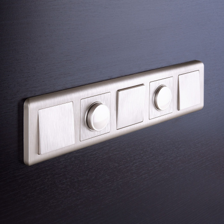 Встраиваемые механизмы Выключатель СУ 1-кл. проходной 10А перламутр рифленый IP20 Werkel