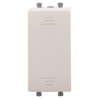 Выключатель модульный, "Avanti", "Ванильная дымка", 1 модуль DKC