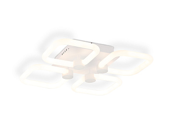 Потолочный светодиодный светильник с пультом FA3819/4 WH белый 3000K-6400K 67W 380*380*90 (ПДУ ИК) Ambrella Light