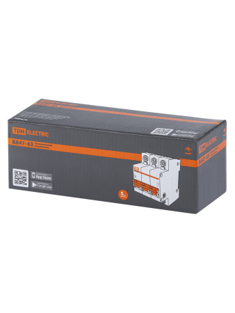 Выключатель автоматический ВА МОД ВА47-63 3П 63А 4,5кА В TDM