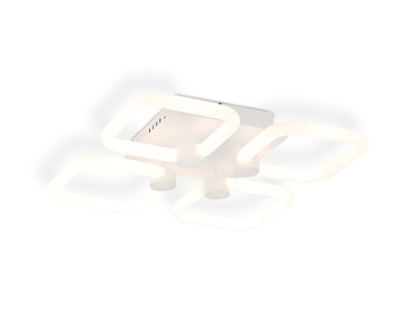 Потолочный светодиодный светильник с пультом FA3819/4 WH белый 3000K-6400K 67W 380*380*90 (ПДУ ИК) Ambrella Light