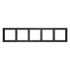 Рамка пластиковая Voltum S70 на 5 постов, (графит)