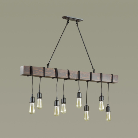 Люстра E27 8*60W 220V KLAUS черный LUMION