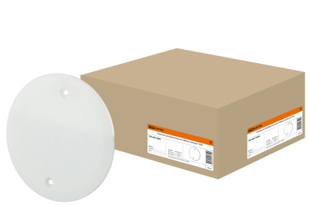 Крышка универсальная D86 мм, цвет белый TDM