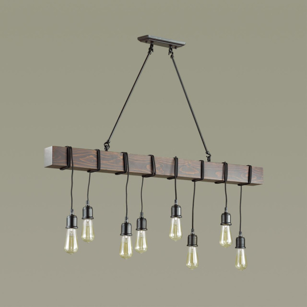 Люстра E27 8*60W 220V KLAUS черный LUMION