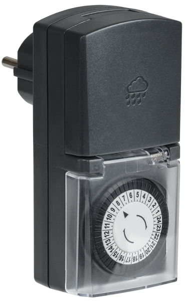 Розетка-таймер механический РТМ-4 30мин 24ч 48on/off 16А IP44 IEK