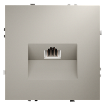 Розетка компьютерная встраиваемая Voltum S70 RJ45 КАТ.6, (кашемир)
