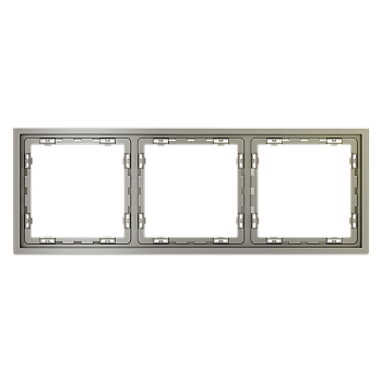 Рамка пластиковая Voltum S70 на 3 поста, (шелк)