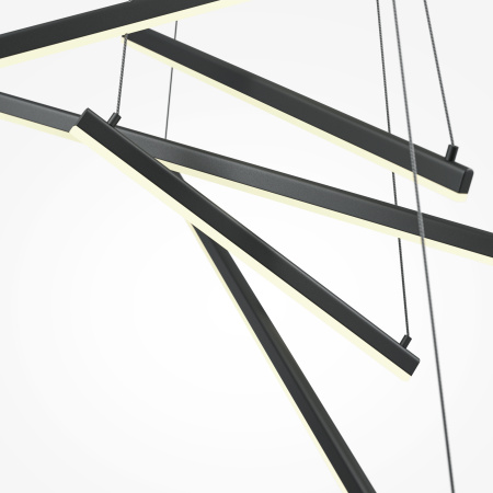 Подвесной светильник LED 90Вт Черный IP20 Line MOD016PL-L96BK Maytoni