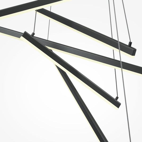 Подвесной светильник LED 90Вт Черный IP20 Line MOD016PL-L96BK Maytoni