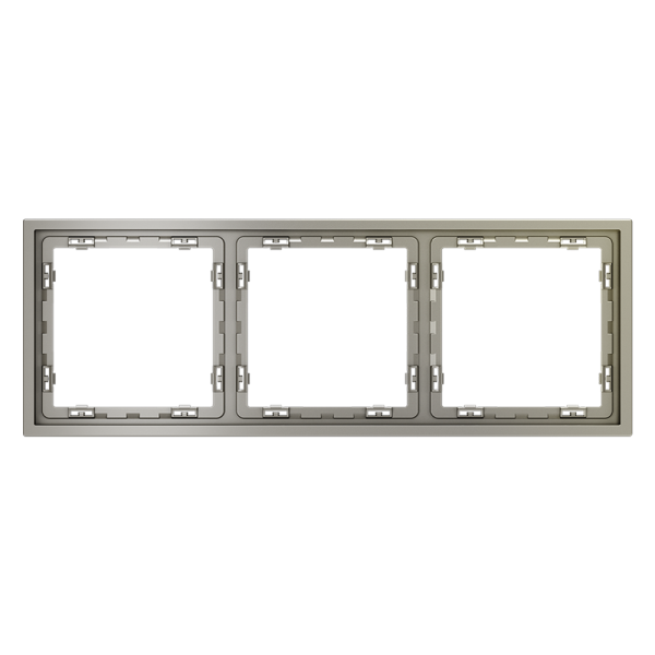 Рамка пластиковая Voltum S70 на 3 поста, (шелк)