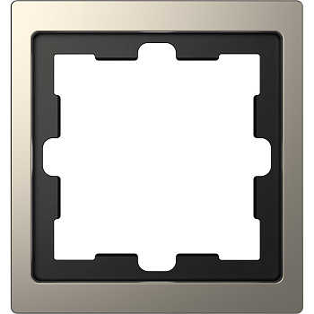 MERTEN D-Life Рамка горизонт/вертик 1 мест . никель IP20 Schneider Electric