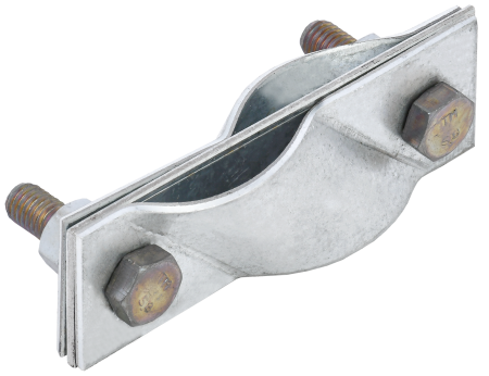 Зажим заземления диагональный стержень-стержень нержавеющая сталь IEK