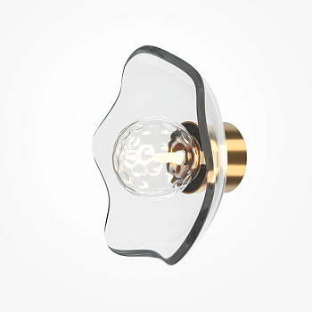 Светильник (бра) настенный Miracle G9х1 латунь/стекло Maytoni