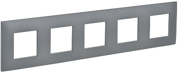 SKANDY Рамка 5-местная SK-F05Gr серый IEK