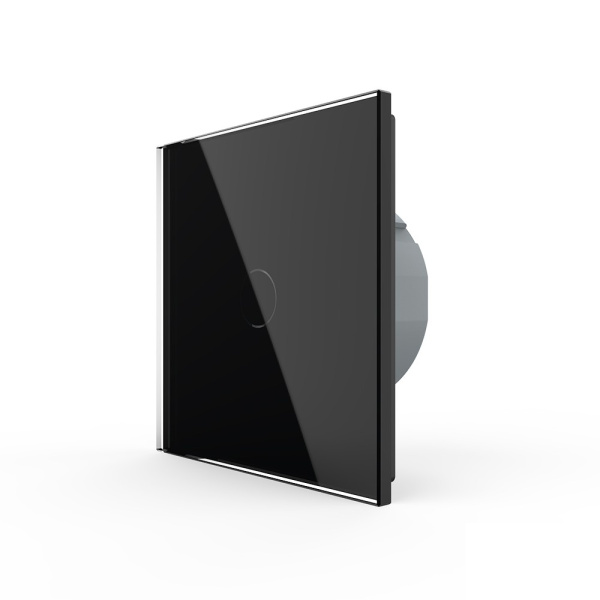 Сенсорный выключатель 1 клавиша 1 пост Черный Livolo