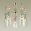 Люстра потолочная E14 5*40W BIZET золото/разноцветн./керамика/стекло ODEON LIGHT