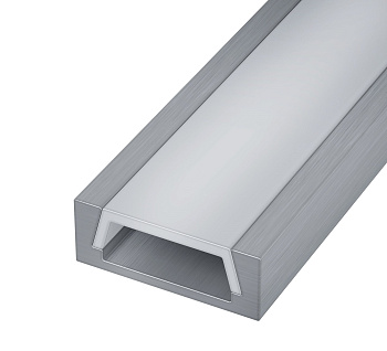 Накладной профиль с рассеивателем (Комплект: Рассеиватель 2м; Заглушки 2шт; Монтажная скоба 4 шт) Алюминий анодированный ST017.129.01 ST LUCE