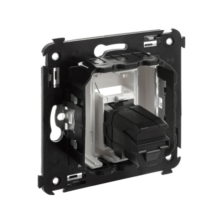 HDMI розетка одинарная в стену, тип А-А, "Avanti", "Белое облако" DKC