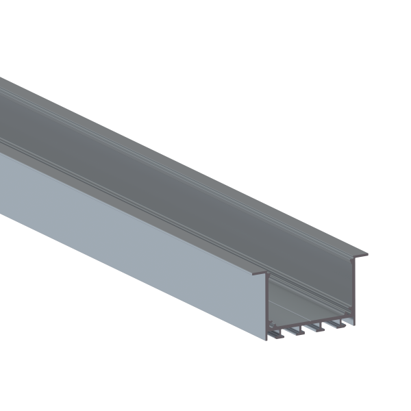 Donel Встраиваемый алюминиевый профиль 65х35х2000. Цвет: Анодированное серебро.,Серия:DN8ALE