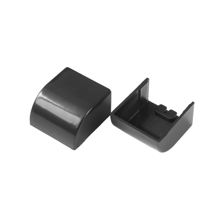 Заглушка 15х10 черная (4 шт/комп) Промрукав