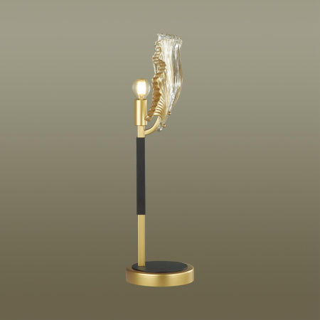 Настольная лампа E14 1*40W VENTAGLIO золотой/чёрный/стекло ODEON LIGHT