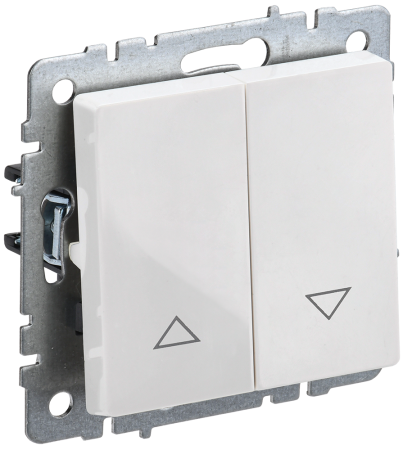 BRITE Выключатель жалюзи 10А ВС10-1-5-БрБ белый IEK