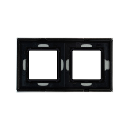 Рамка из натурального стекла, "Avanti", светло-серая, 2 поста (4 мод.) DKC