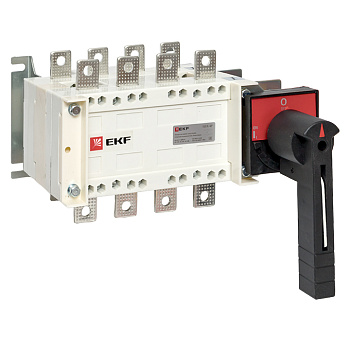 Рубильник-переключатель 160A 4П c рукояткой управления для прямой установки PowerSwitch EKF