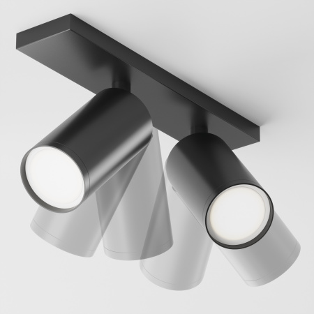 Потолочный светильник 2*GU10 10Вт Черный IP20 Ceiling & Wall C051CL-U-2B Technical Maytoni