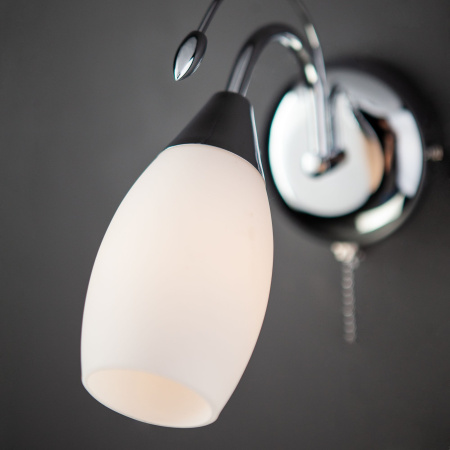 Бра с плафоном 1*E14 40Вт хром IP20 Ginevra (22080/1 хром) Eurosvet