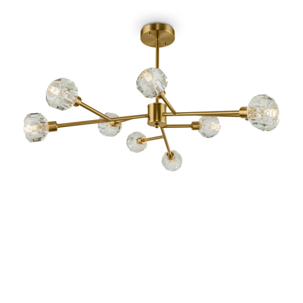 Люстра 9*G9 40Вт Латунь IP20 Grace FR5114PL-09BZ Freya