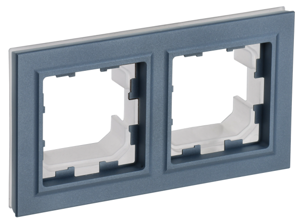 BRITE Рамка 2-местная IP44 РУ-2-БрМ-44 маренго IEK
