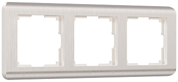 Stream Рамка горизонт/вертик 3 пост . перламутровый IP20 Werkel