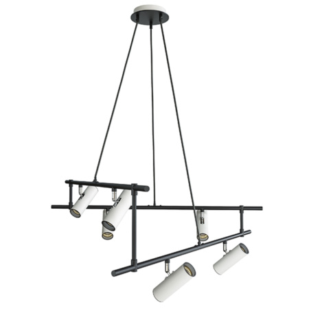 Подвесной светильник 12*GU10 50Вт Черно-белый IP20 Rami MOD128PL-12WB Technical